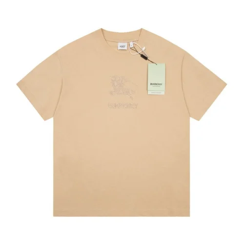 Футболка Burberry With The Rider Logo In The Center "Beige"