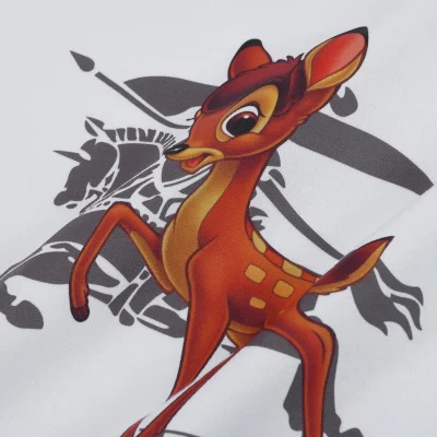 Футболка Burberry Bambi Depicts The Brand Logo "White" фото № 3