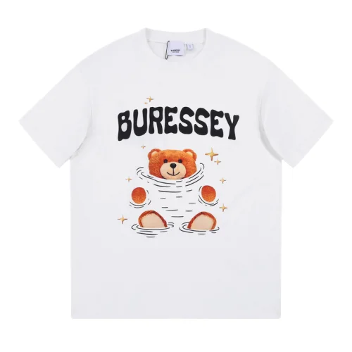 Футболка Burberry Bear And Stars Print "White"