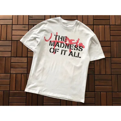 Футболка Cactus Jack Merch Flaming Dragon "White" фото № 2