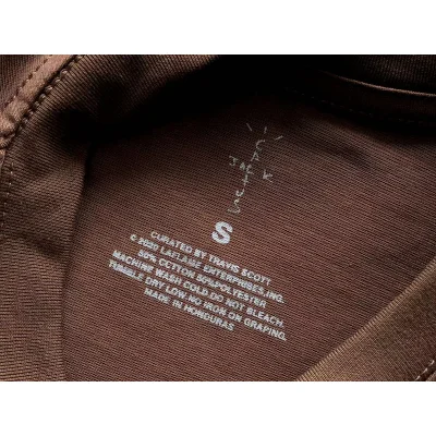 Футболка Cactus Jack Merch Flower With Lettering See You On The Other Side "Brown" фото № 3