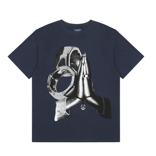 Футболка Cactus Jack Merch Prays and Clocks "Blue"