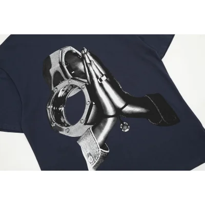 Футболка Cactus Jack Merch Prays and Clocks "Blue" фото № 5