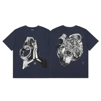 Футболка Cactus Jack Merch Prays and Clocks "Blue" фото № 7