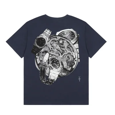 Футболка Cactus Jack Merch Prays and Clocks "Blue" фото № 2