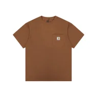 Футболка Carhartt Small Logo On The Pocket "Brown"