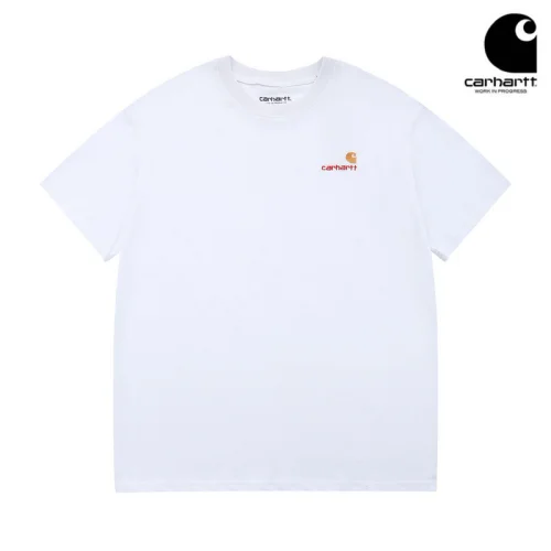 Футболка Carhartt Logo Curl "White"