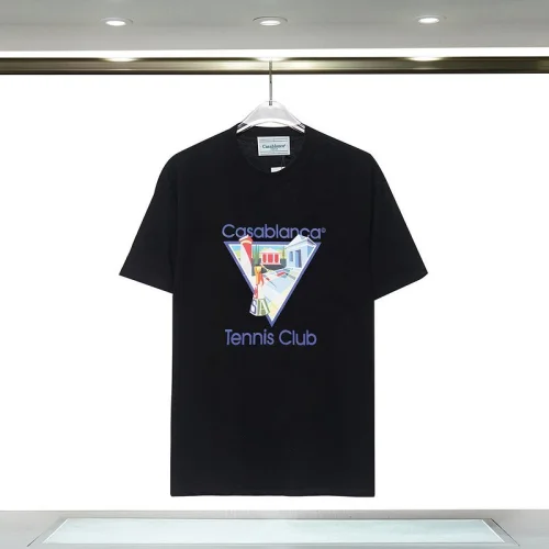 Футболка Casablanca Print Tennis Court In Triangle "Black"