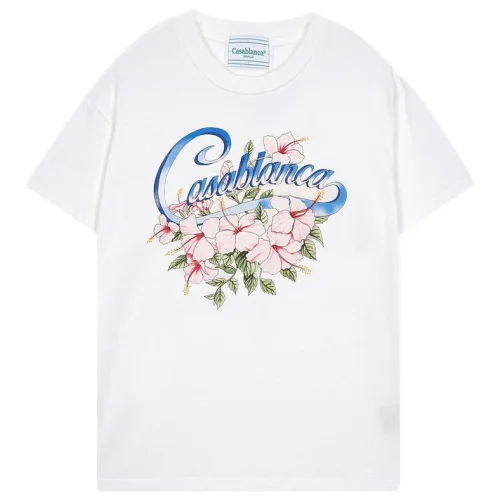 Футболка Casablanca Flowers Front Print "White"