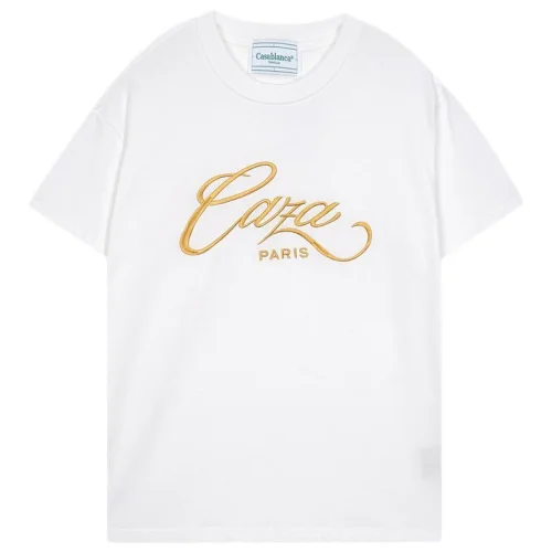 Футболка Casablanca Big Gold Inscription Front "White"