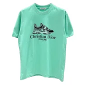 Футболка Christian Dior One Sneaker Frontside Logo "Blue"