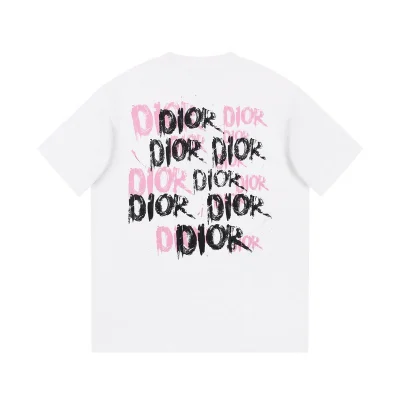 Футболка Christian Dior Inscription With Crayons "White" фото № 8