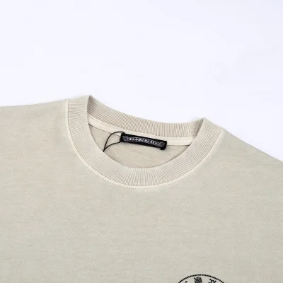 Футболка Chrome Hearts Black Logo Brand "Beige" фото № 6