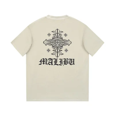 Футболка Chrome Hearts Black Logo Brand "Beige" фото № 8