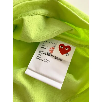 Футболка Comme des Garçons Play Red Heart Eyes "Green" фото № 7