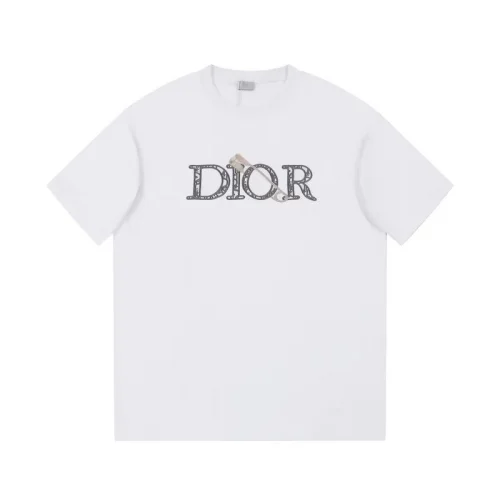Футболка Dior Logo With A Pin "White"