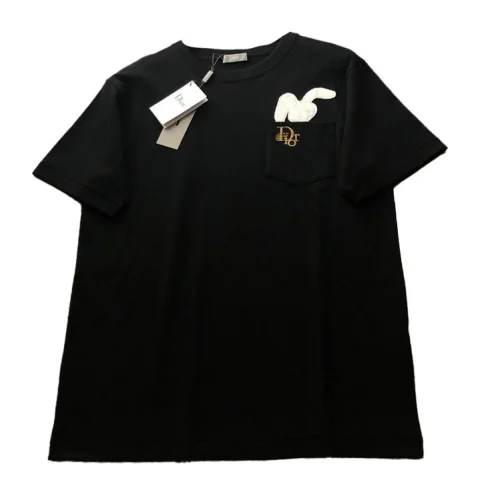 Футболка Dior Logo And Soft Patch "Black"