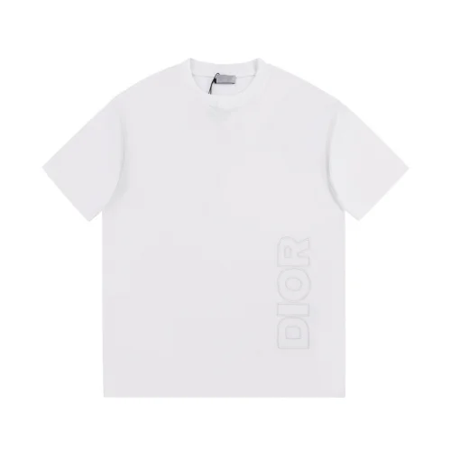 Футболка Dior Embroidered logo "White"