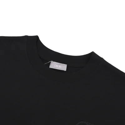 Футболка Dior Basic Collection With Small Logo "Black" фото № 7