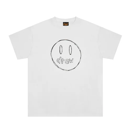 Футболка Drew House Big Smiley With Logo "White"