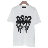 Футболка Dsquared2 Print Skulls Melt "White"