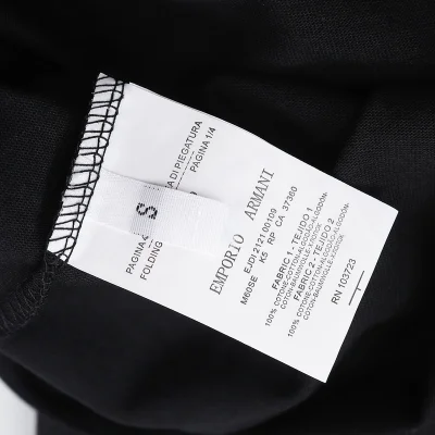 Футболка Emporio Armani With An Embroidered Logo "Black" фото № 7 Футболка Emporio Armani With An Embroidered Logo "Black" фото № 7