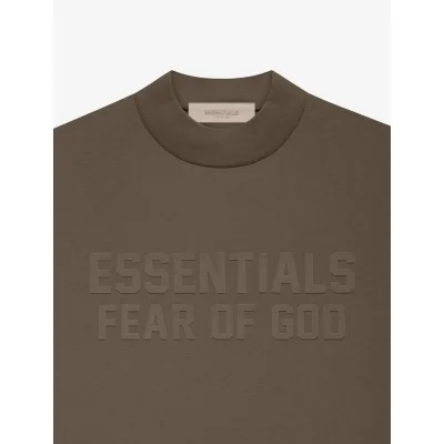 Футболка Fear Of God In Text Style "Brown" фото № 2