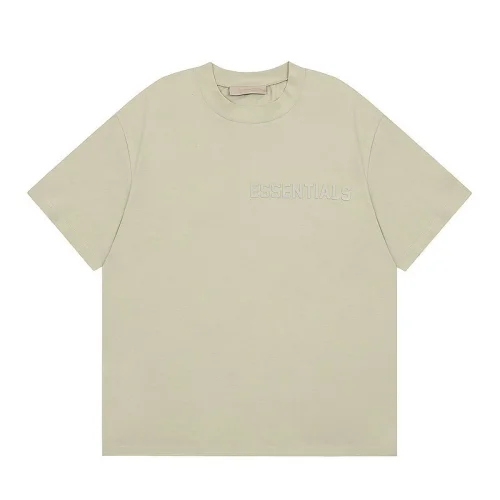 Футболка Fear Of God With Text "Beige/Gray"
