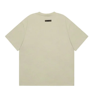 Футболка Fear Of God With Text "Beige/Gray" фото № 2