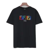Футболка Fendi Multicolor Logo Symbols "Black"
