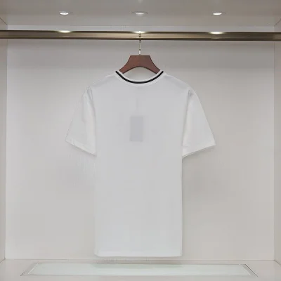 Футболка Fendi Edge Decorated By Stripe And Plain Logo "White" фото № 2