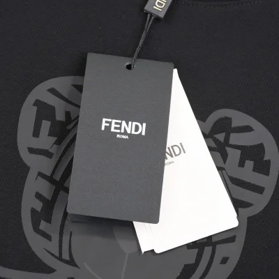 Футболка Fendi Bear Hugs "Black" фото № 7