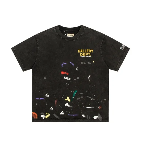 Футболка Gallery Dept Stained With Paint "Black"