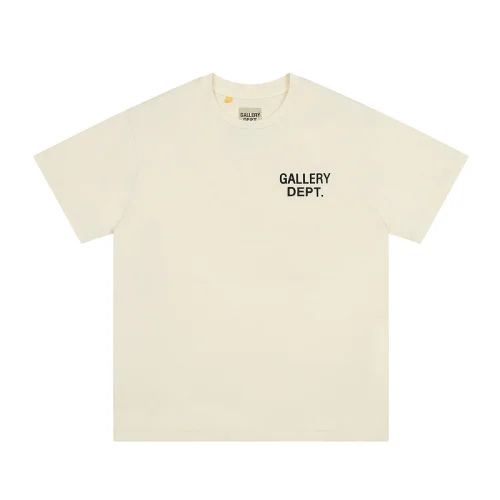 Футболка Gallery Dept With Logo On Both Sides "Cream"