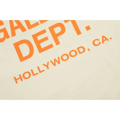 Футболка Gallery Dept With Logo On Both Sides "Cream" фото № 7