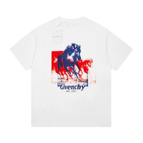 Футболка Givenchy Abstraction - Horses "White"