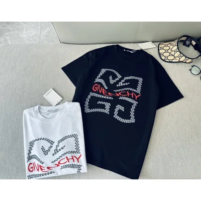 Футболка Givenchy Crooked Logo "Black" фото № 5