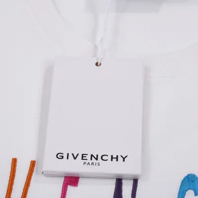 Футболка Givenchy Logo Divided By Hearts "White" фото № 3