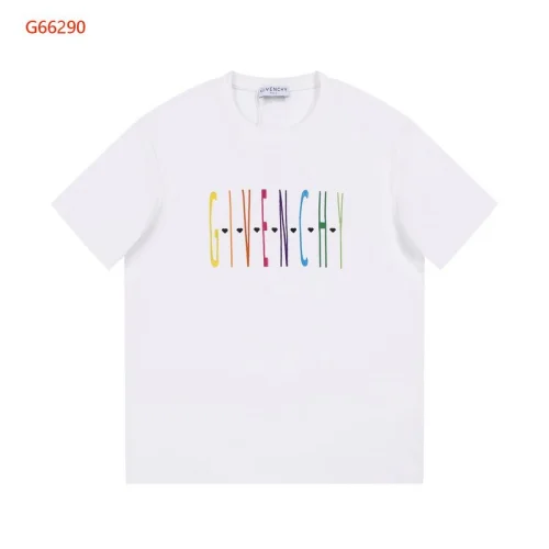 Футболка Givenchy Logo Divided By Hearts "White"