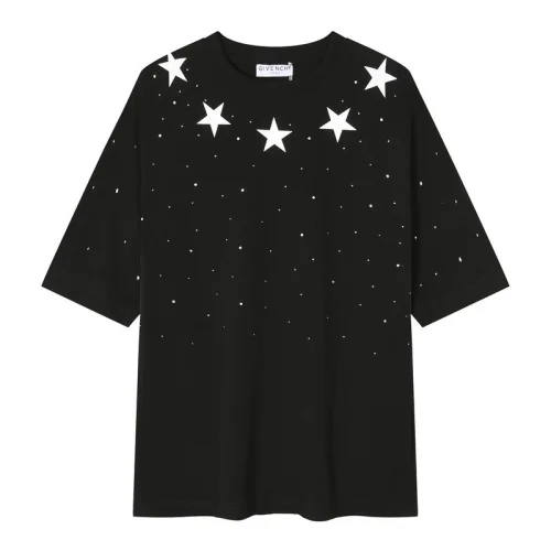 Футболка Givenchy Stars And Rhinestones Print "Black"