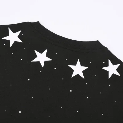 Футболка Givenchy Stars And Rhinestones Print "Black" фото № 7
