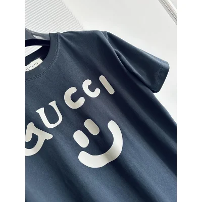 Футболка Gucci Logo And Smile "Black" фото № 3