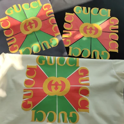 Футболка Gucci Logo With Rays "Black" фото № 4