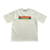 Футболка Gucci Two Stripes Of Color And Logo "White"