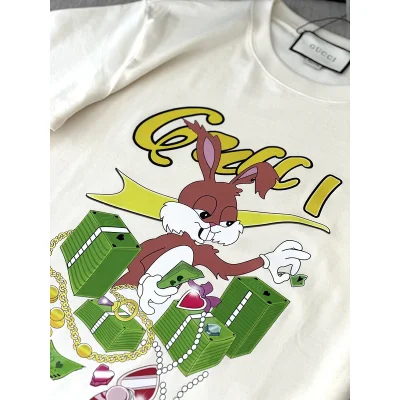 Футболка Gucci Happiness Is In Money "Cream" фото № 2