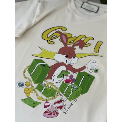 Футболка Gucci Happiness Is In Money "Cream" фото № 3