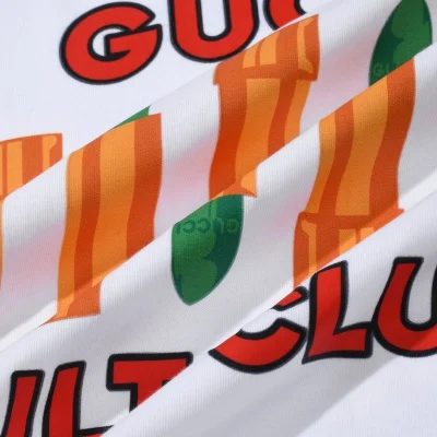 Футболка Gucci Green Lipstick "White" фото № 4