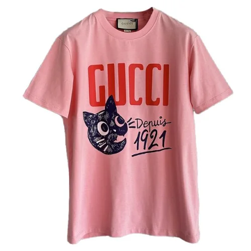 Футболка Gucci Meowing Cat "Pink"