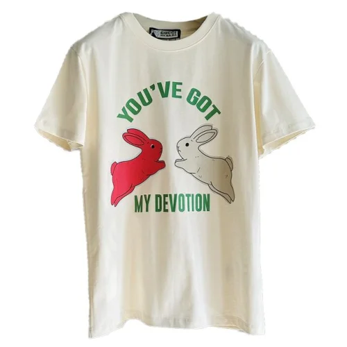 Футболка Gucci My Devotion Logo "Cream"