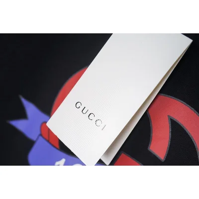 Футболка Gucci Red Logo With Ribbon "Black" фото № 3